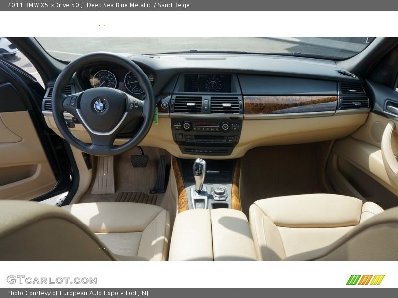 Deep Sea Blue Metallic / Sand Beige 2011 BMW X5 xDrive 50i