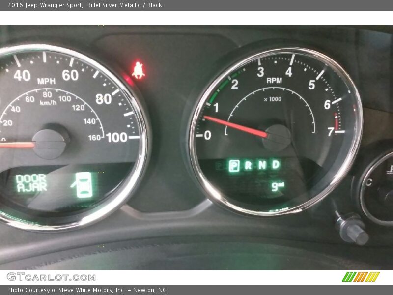 Billet Silver Metallic / Black 2016 Jeep Wrangler Sport
