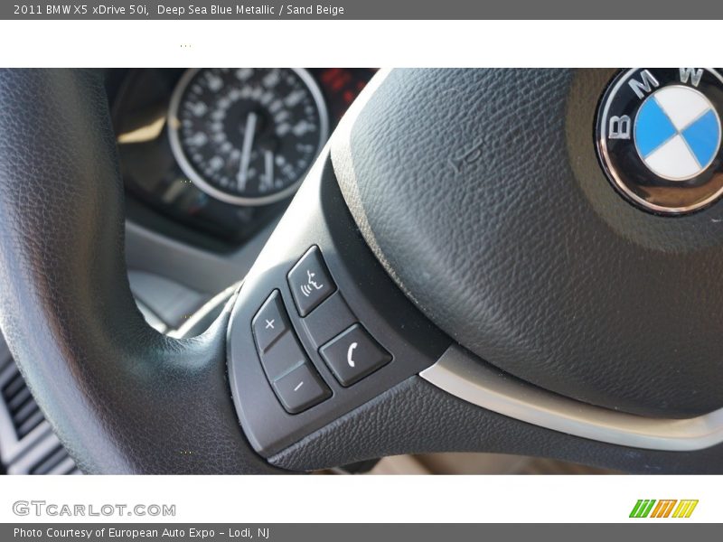 Deep Sea Blue Metallic / Sand Beige 2011 BMW X5 xDrive 50i