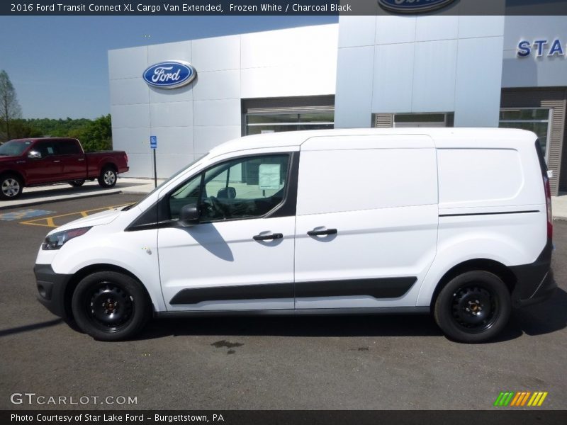Frozen White / Charcoal Black 2016 Ford Transit Connect XL Cargo Van Extended