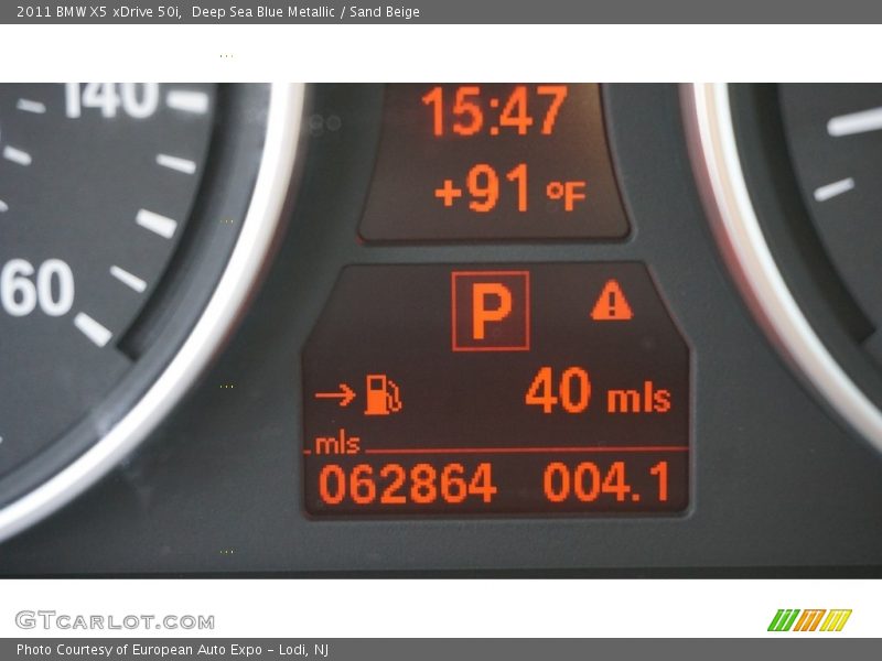 Deep Sea Blue Metallic / Sand Beige 2011 BMW X5 xDrive 50i