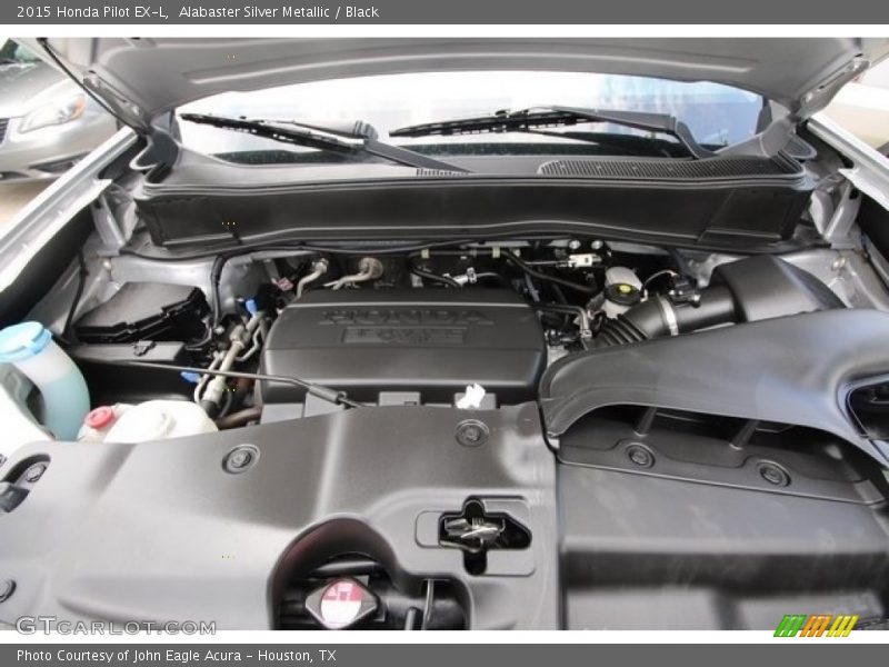 Alabaster Silver Metallic / Black 2015 Honda Pilot EX-L