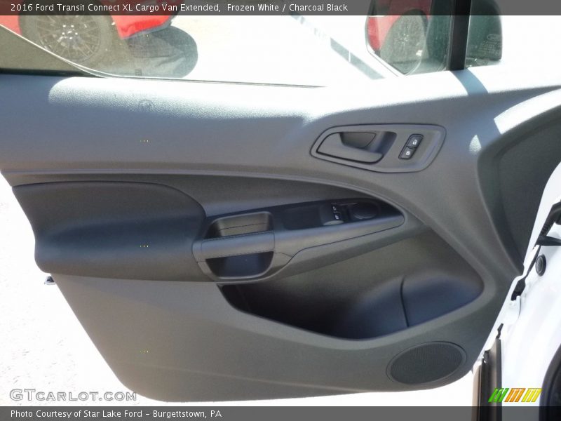Frozen White / Charcoal Black 2016 Ford Transit Connect XL Cargo Van Extended