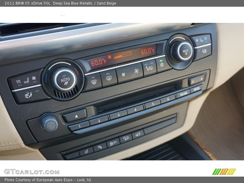 Deep Sea Blue Metallic / Sand Beige 2011 BMW X5 xDrive 50i