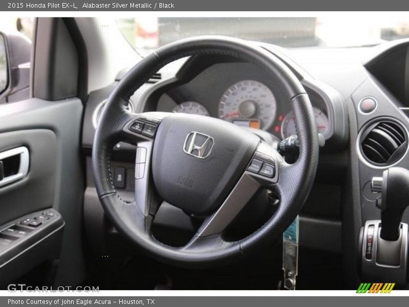 Alabaster Silver Metallic / Black 2015 Honda Pilot EX-L