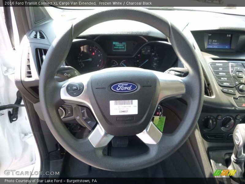 Frozen White / Charcoal Black 2016 Ford Transit Connect XL Cargo Van Extended