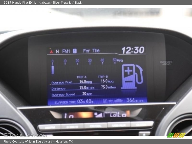 Alabaster Silver Metallic / Black 2015 Honda Pilot EX-L