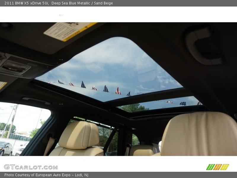 Deep Sea Blue Metallic / Sand Beige 2011 BMW X5 xDrive 50i