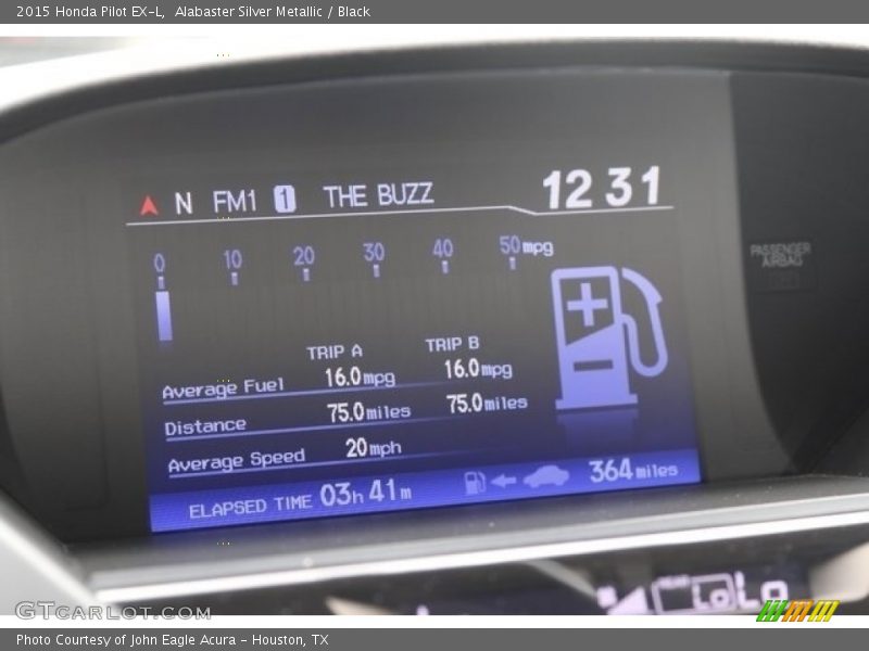 Alabaster Silver Metallic / Black 2015 Honda Pilot EX-L
