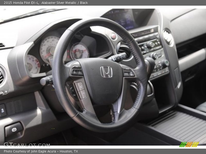 Alabaster Silver Metallic / Black 2015 Honda Pilot EX-L