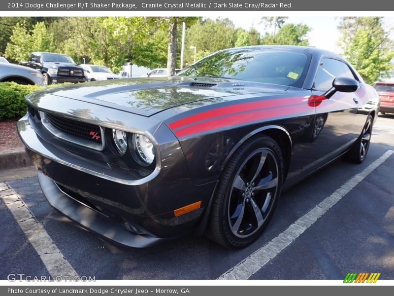 Granite Crystal Metallic / Dark Slate Gray/Radar Red 2014 Dodge Challenger R/T Shaker Package