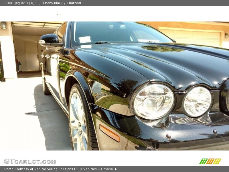 Ebony Black / Charcoal 2008 Jaguar XJ XJ8 L