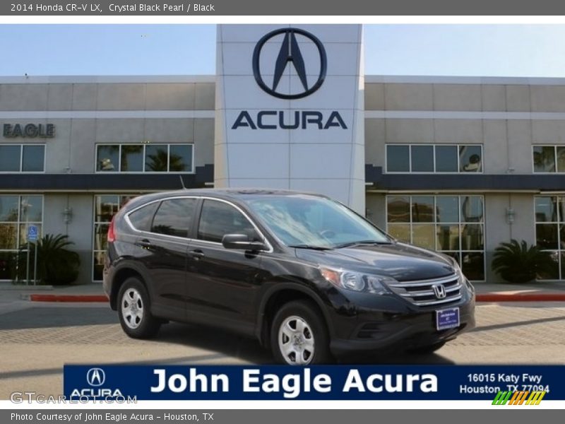 Crystal Black Pearl / Black 2014 Honda CR-V LX