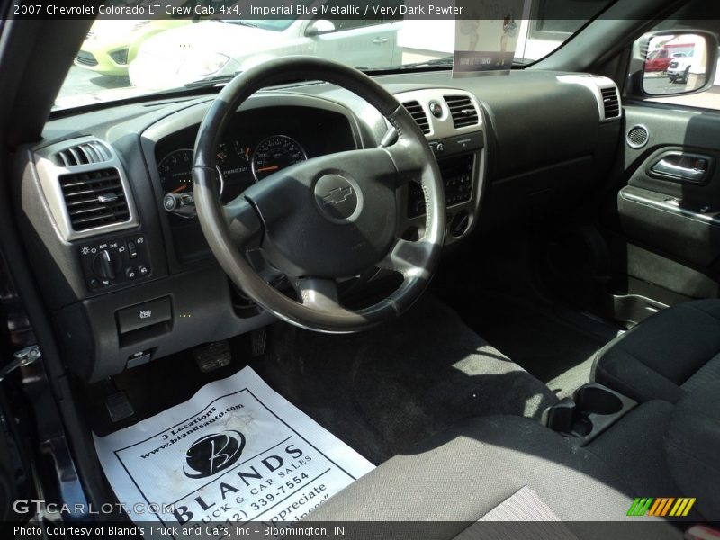 Imperial Blue Metallic / Very Dark Pewter 2007 Chevrolet Colorado LT Crew Cab 4x4