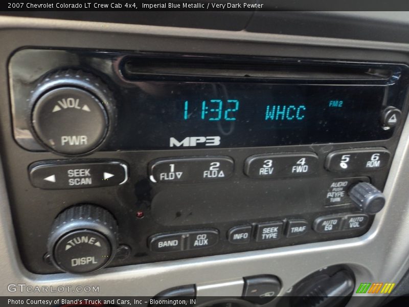 Imperial Blue Metallic / Very Dark Pewter 2007 Chevrolet Colorado LT Crew Cab 4x4