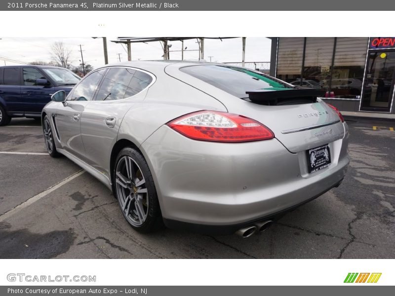 Platinum Silver Metallic / Black 2011 Porsche Panamera 4S