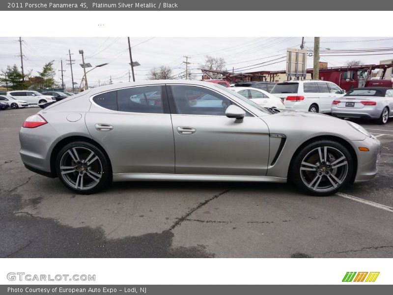 Platinum Silver Metallic / Black 2011 Porsche Panamera 4S