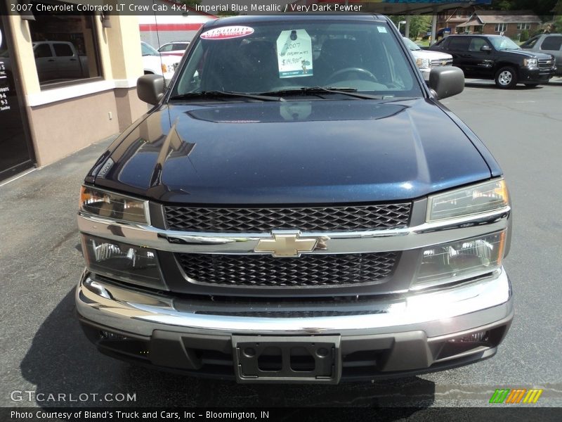 Imperial Blue Metallic / Very Dark Pewter 2007 Chevrolet Colorado LT Crew Cab 4x4