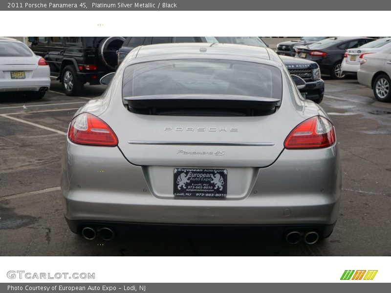 Platinum Silver Metallic / Black 2011 Porsche Panamera 4S