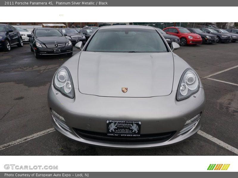 Platinum Silver Metallic / Black 2011 Porsche Panamera 4S