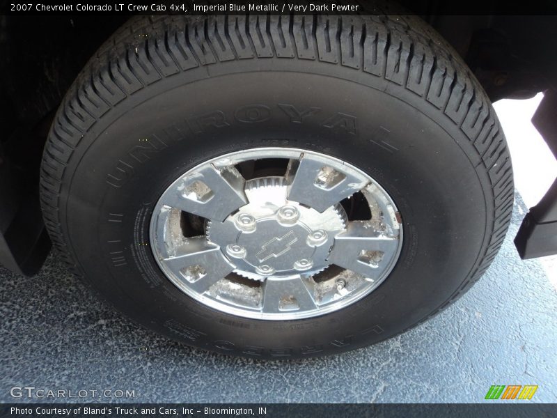 Imperial Blue Metallic / Very Dark Pewter 2007 Chevrolet Colorado LT Crew Cab 4x4