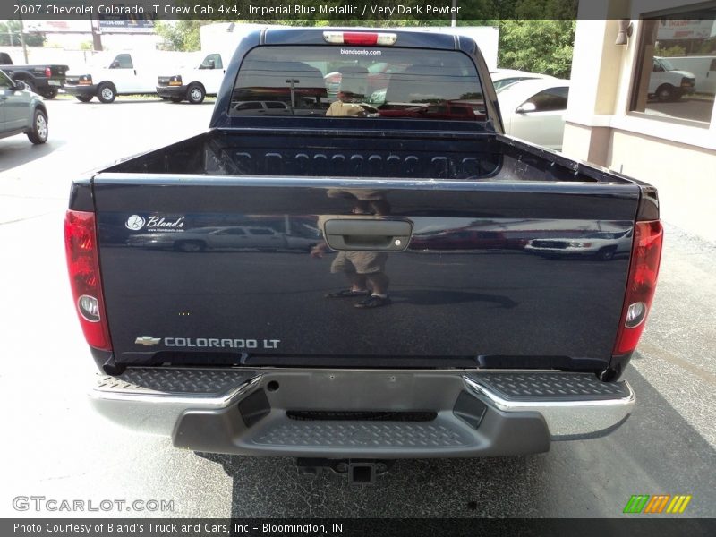 Imperial Blue Metallic / Very Dark Pewter 2007 Chevrolet Colorado LT Crew Cab 4x4