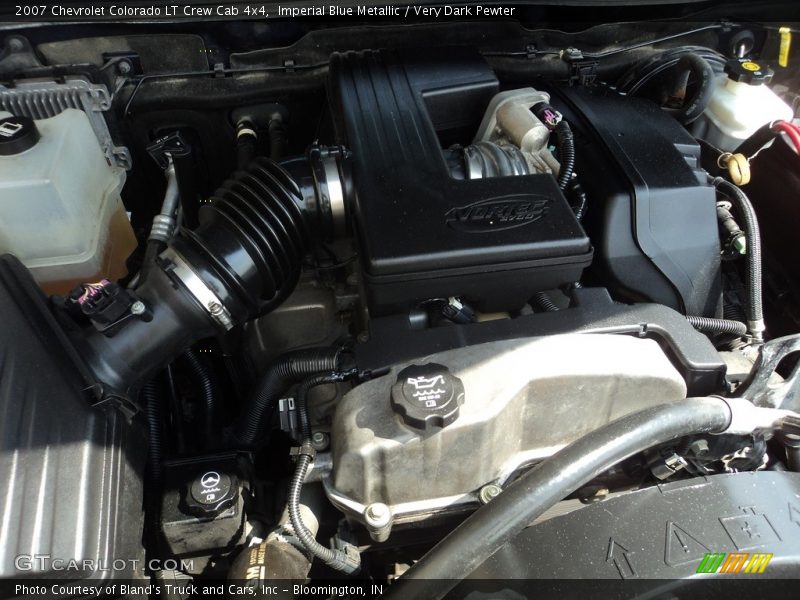 Imperial Blue Metallic / Very Dark Pewter 2007 Chevrolet Colorado LT Crew Cab 4x4