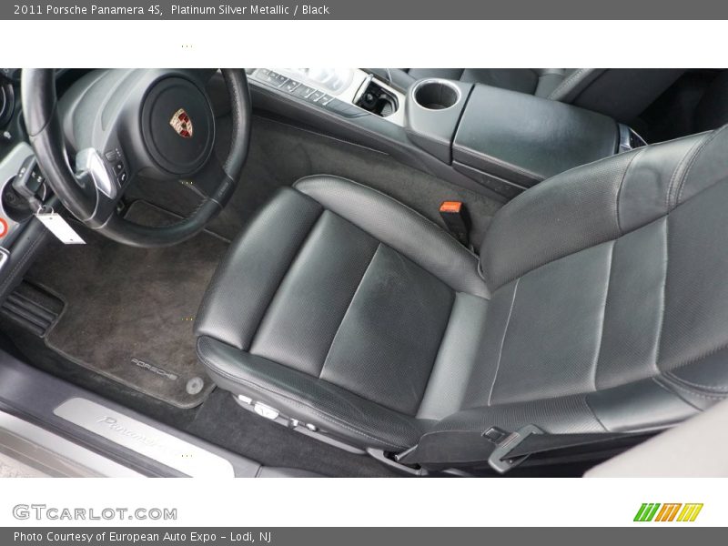 Platinum Silver Metallic / Black 2011 Porsche Panamera 4S