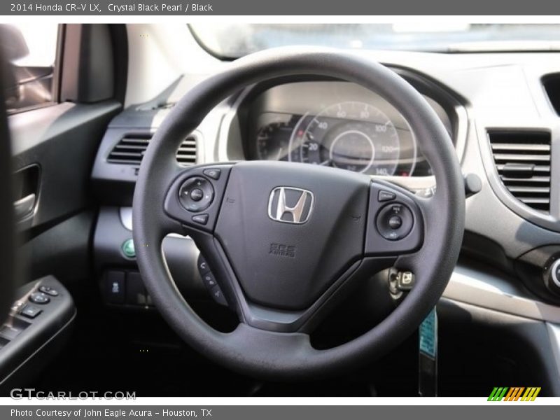 Crystal Black Pearl / Black 2014 Honda CR-V LX