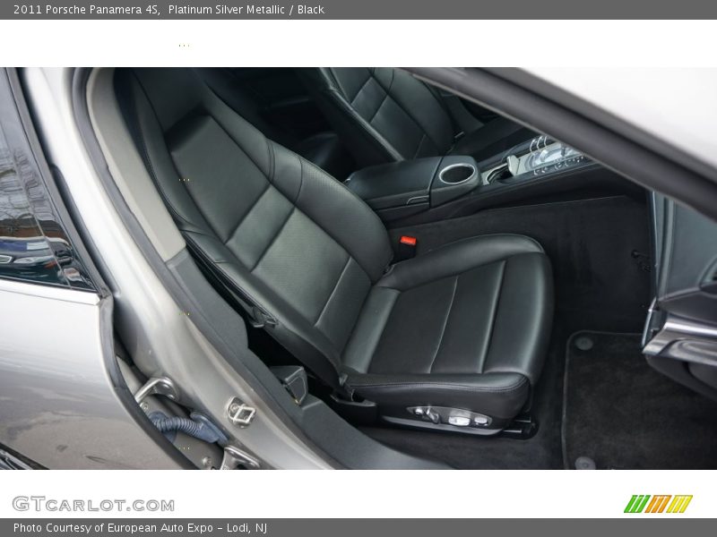 Platinum Silver Metallic / Black 2011 Porsche Panamera 4S