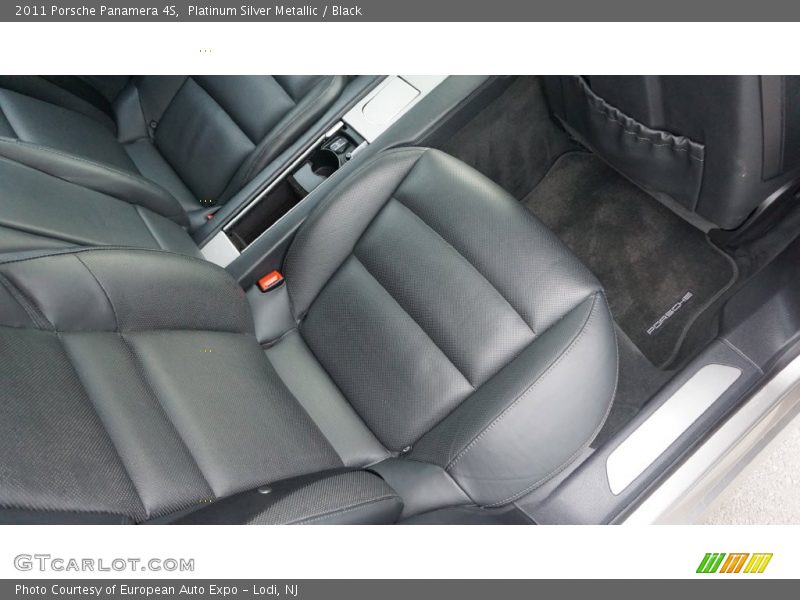 Platinum Silver Metallic / Black 2011 Porsche Panamera 4S