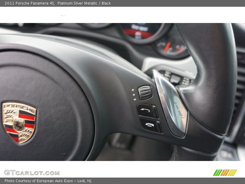 Platinum Silver Metallic / Black 2011 Porsche Panamera 4S