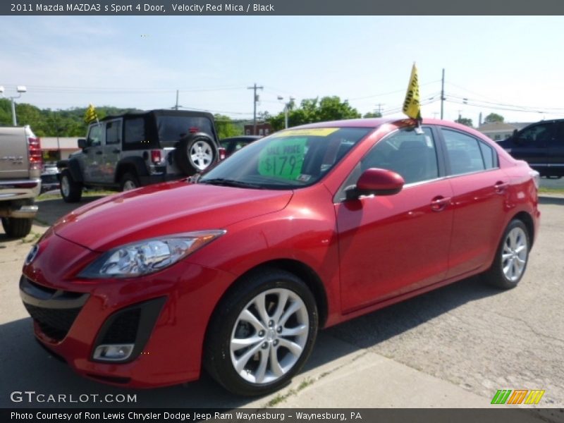 Velocity Red Mica / Black 2011 Mazda MAZDA3 s Sport 4 Door