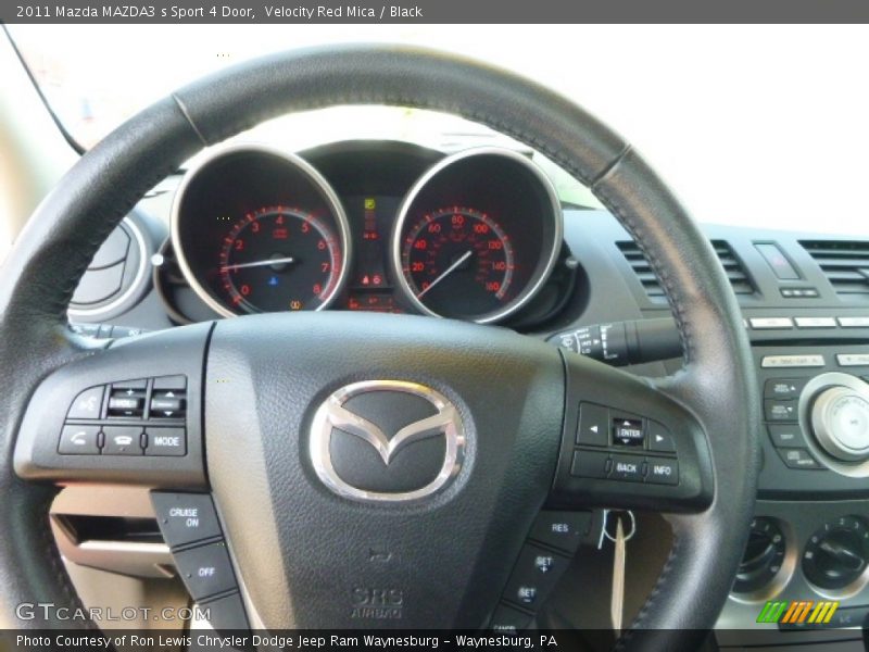 Velocity Red Mica / Black 2011 Mazda MAZDA3 s Sport 4 Door