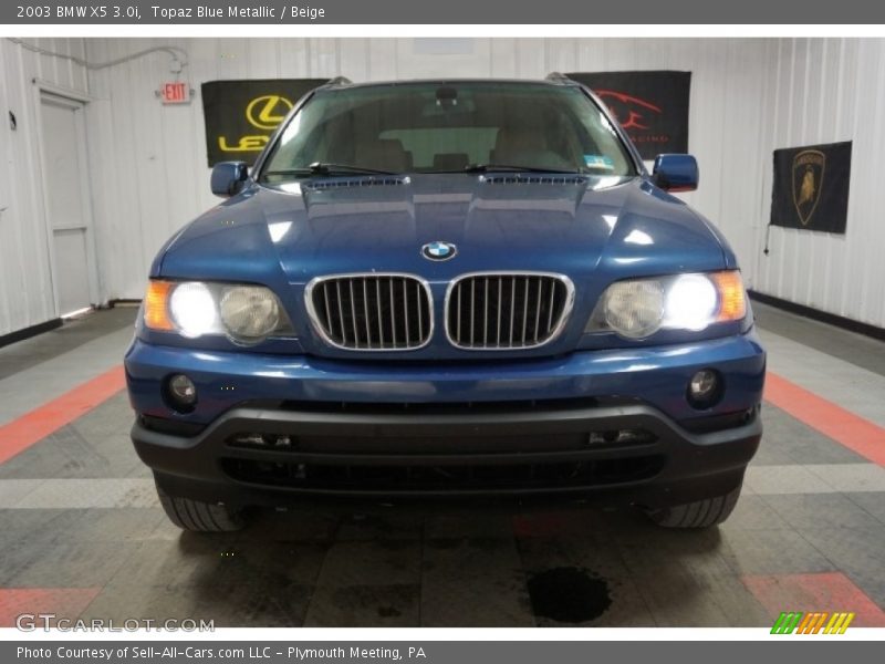 Topaz Blue Metallic / Beige 2003 BMW X5 3.0i