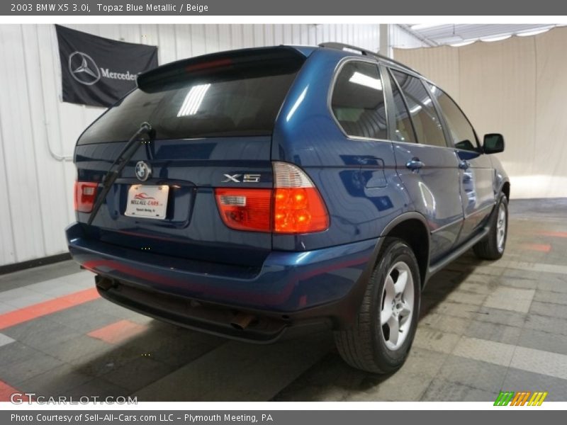 Topaz Blue Metallic / Beige 2003 BMW X5 3.0i