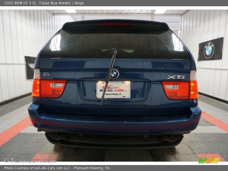 Topaz Blue Metallic / Beige 2003 BMW X5 3.0i