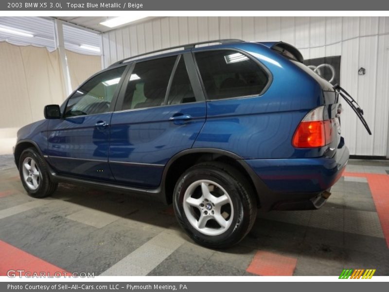 Topaz Blue Metallic / Beige 2003 BMW X5 3.0i