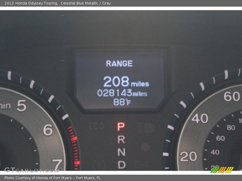Celestial Blue Metallic / Gray 2013 Honda Odyssey Touring