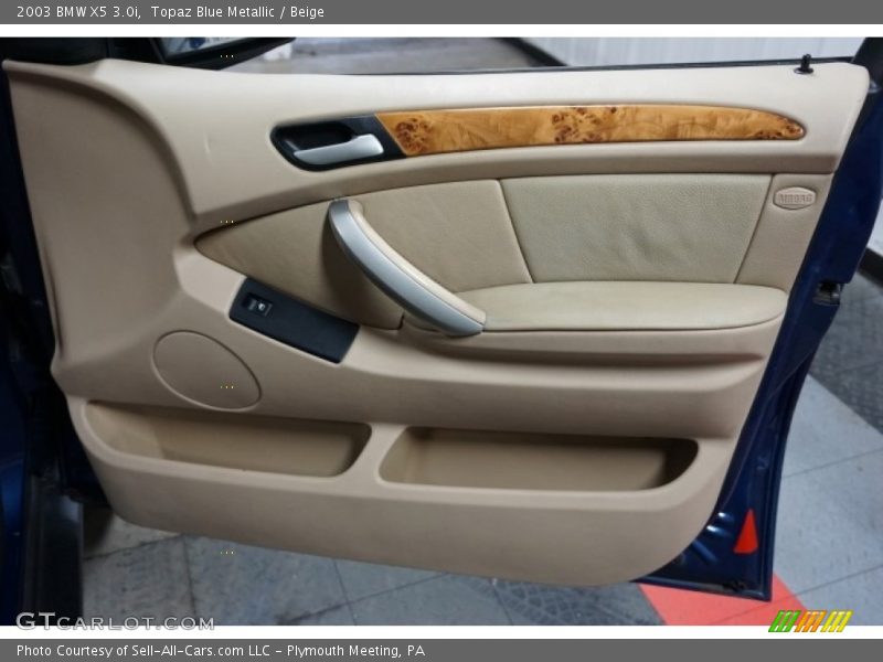 Topaz Blue Metallic / Beige 2003 BMW X5 3.0i