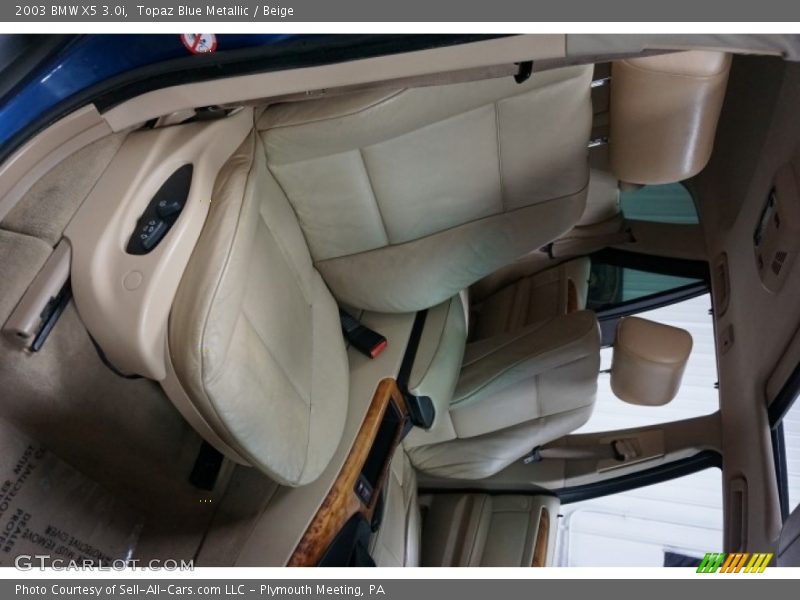 Topaz Blue Metallic / Beige 2003 BMW X5 3.0i