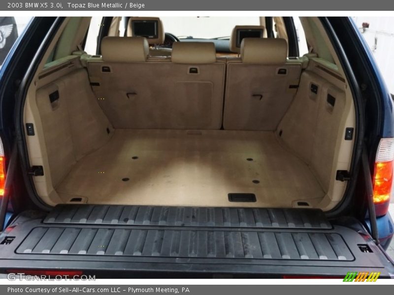 Topaz Blue Metallic / Beige 2003 BMW X5 3.0i