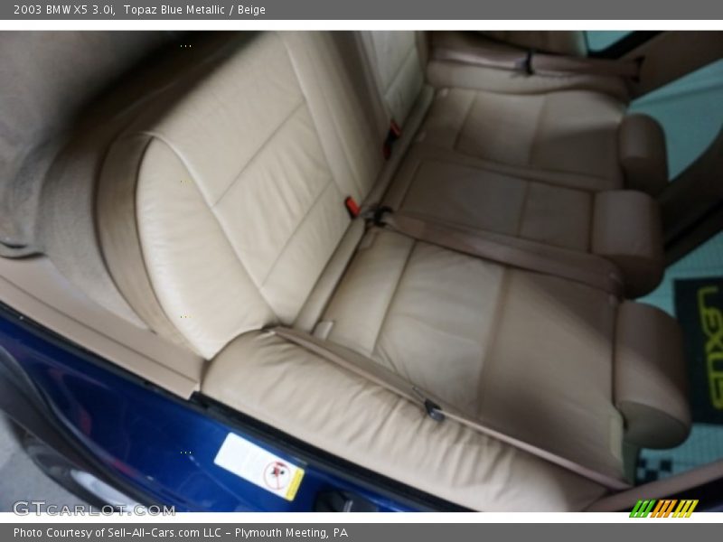Topaz Blue Metallic / Beige 2003 BMW X5 3.0i