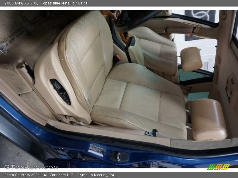 Topaz Blue Metallic / Beige 2003 BMW X5 3.0i