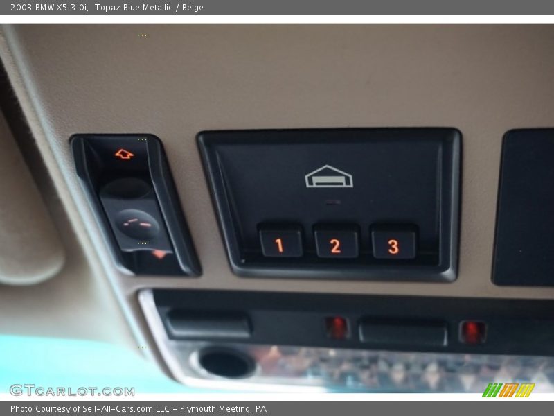 Topaz Blue Metallic / Beige 2003 BMW X5 3.0i
