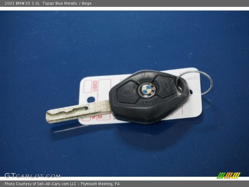 Topaz Blue Metallic / Beige 2003 BMW X5 3.0i