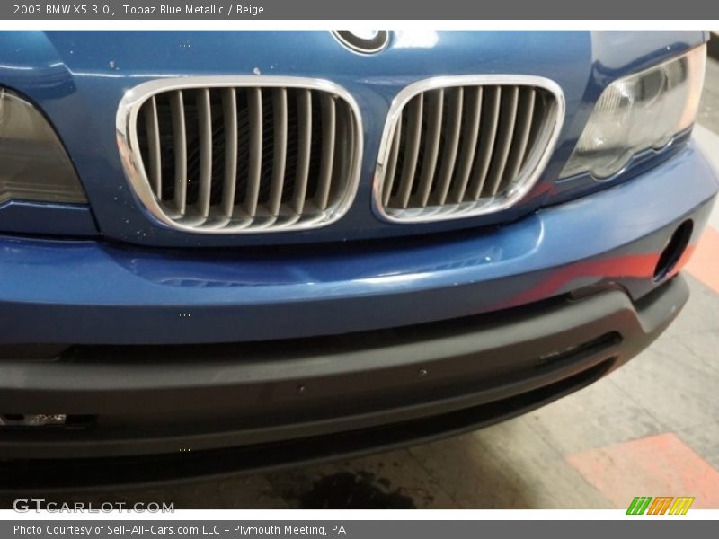 Topaz Blue Metallic / Beige 2003 BMW X5 3.0i