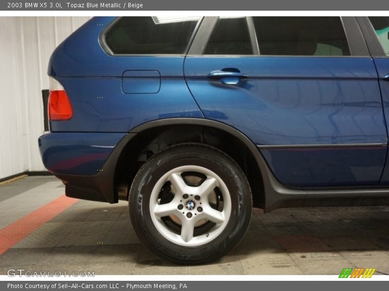 Topaz Blue Metallic / Beige 2003 BMW X5 3.0i