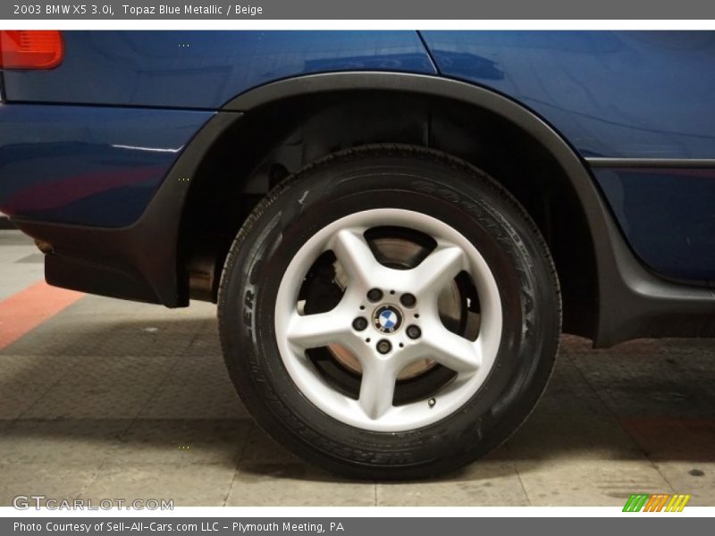 Topaz Blue Metallic / Beige 2003 BMW X5 3.0i