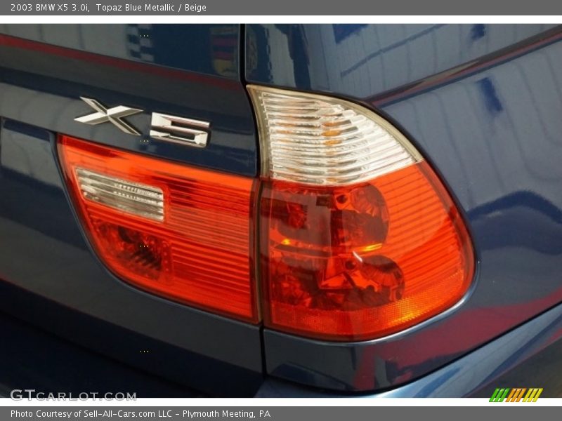 Topaz Blue Metallic / Beige 2003 BMW X5 3.0i